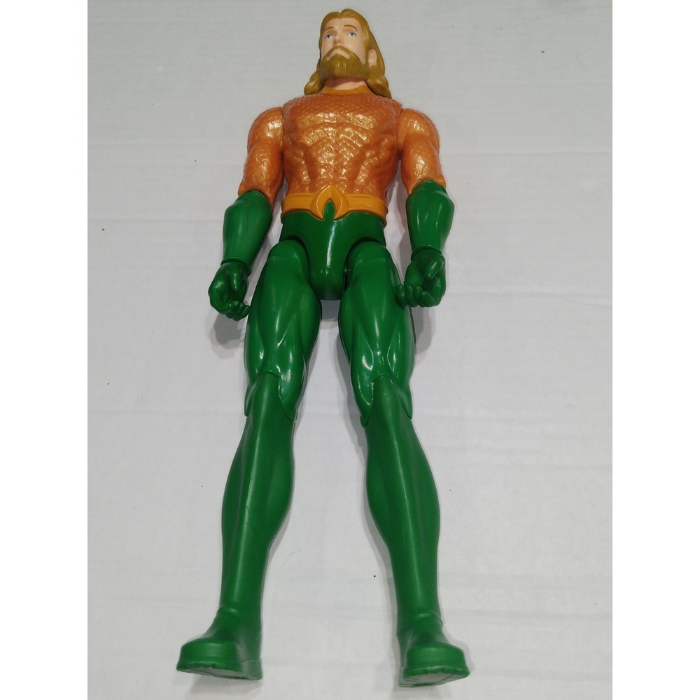 DC Comics Aquaman Action Figure 12 Inch Poseable Superhero Toy Green Orange